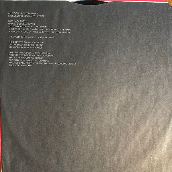 Lydia Lunch : Queen Of Siam (LP, Album, Ter)