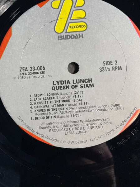 Lydia Lunch : Queen Of Siam (LP, Album, Ter)