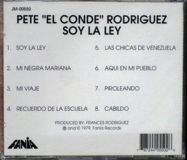 Pete "El Conde" Rodriguez* : Soy La Ley (CD, Album, RE)