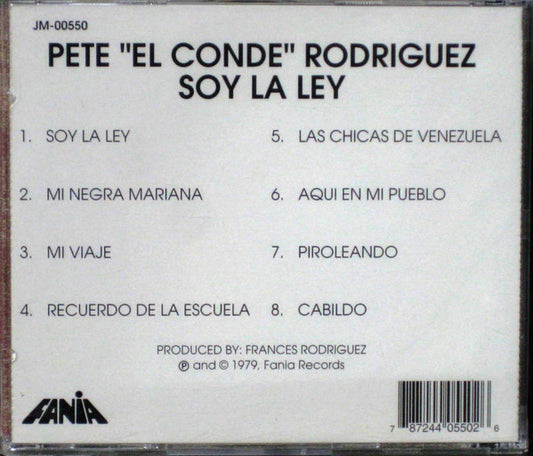 Pete "El Conde" Rodriguez* : Soy La Ley (CD, Album, RE)