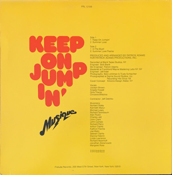 Musique : Keep On Jumpin' (LP, Album, Ter)