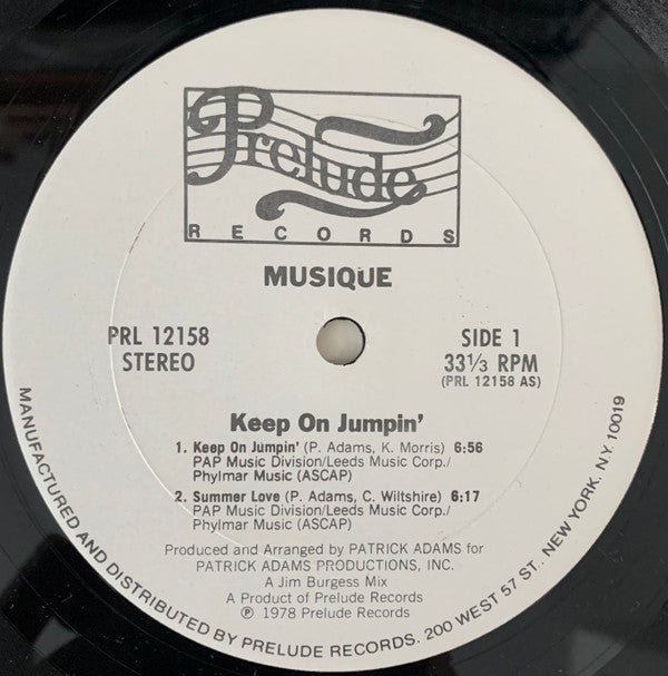 Musique : Keep On Jumpin' (LP, Album, Ter)