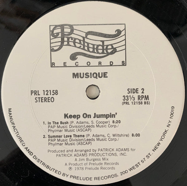 Musique : Keep On Jumpin' (LP, Album, Ter)