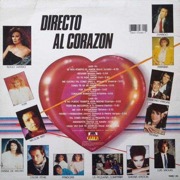 Various : Directo Al Corazon - 14 Exitos (LP, Album, Comp)