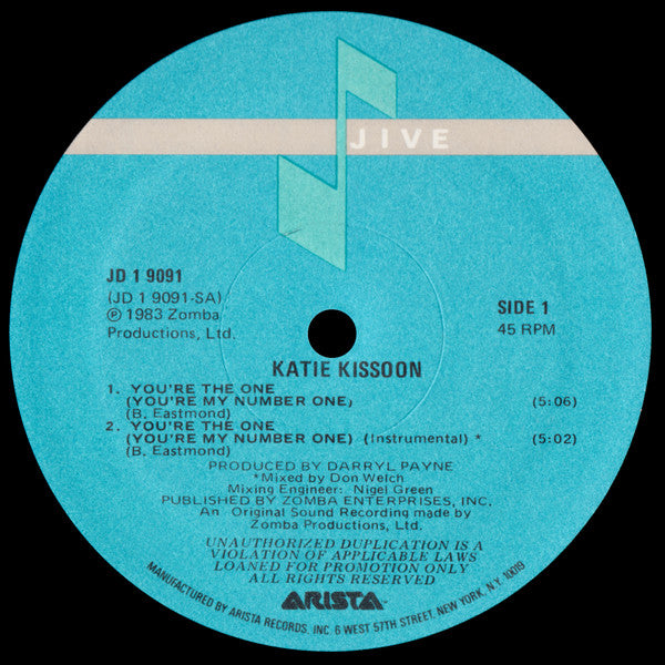 Katie Kissoon : You're The One (You're My Number One) (12", Promo)