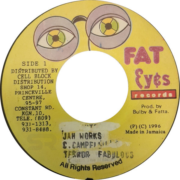 Terror Fabulous : Jah Works (7")