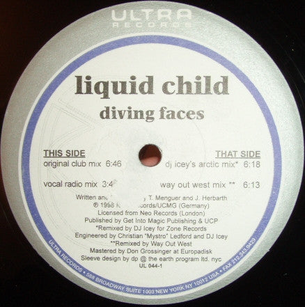 Liquid Child : Diving Faces (12")