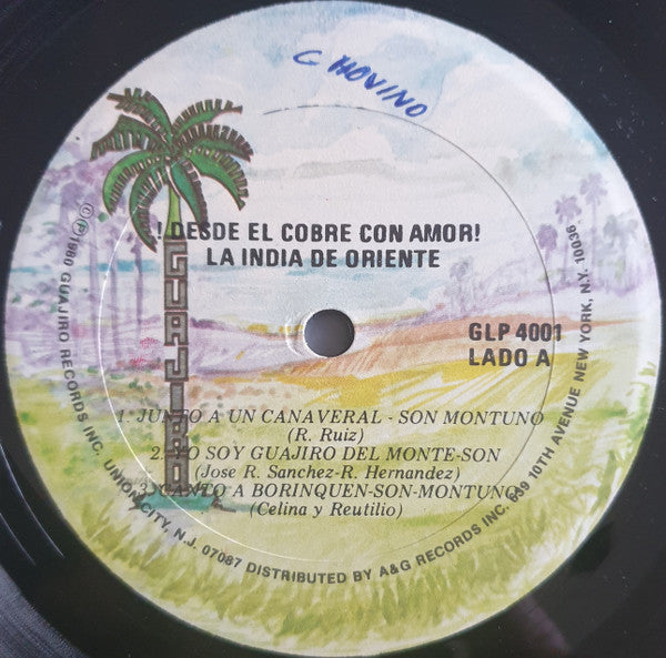 La India De Oriente : ¡Desde El Cobre Con Amor! (LP, Album)