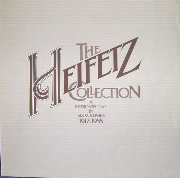 Jascha Heifetz : The Heifetz Collection / Volume 5 / 1946-1949 (4xLP, Mono, RE, Ind + Box, Comp)