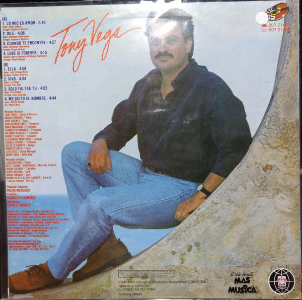 Tony Vega : Lo Mío Es Amor  (LP, Album)