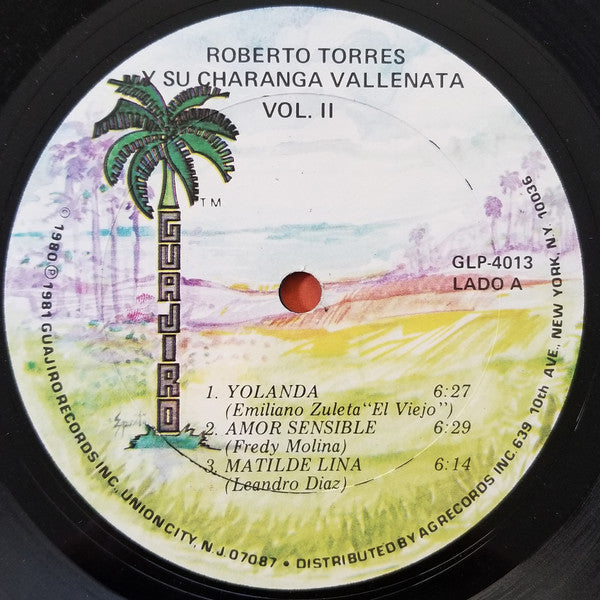 Roberto Torres Y Su Charanga Vallenata : Vol. 2 (LP, Album)