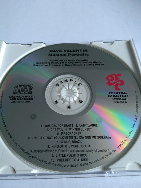 Dave Valentin : Musical Portraits (CD, Album, Promo)