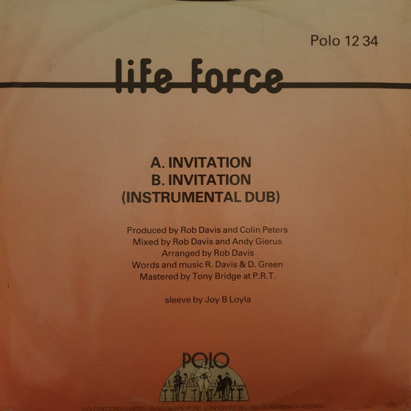 Life Force (2) : Invitation (12")