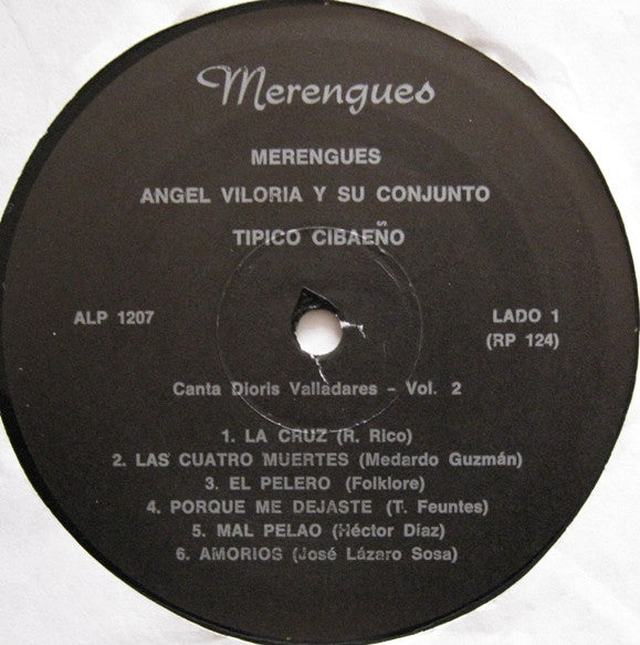 Angel Viloria Y Su Conjunto Típico Cibaeño : Merengues Vol. 2 (LP)