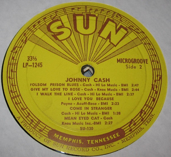 Johnny Cash : Sings Hank Williams (LP, Comp, Mono)
