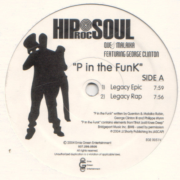 Que & Malaika Featuring George Clinton : P In The Funk (12", Single)