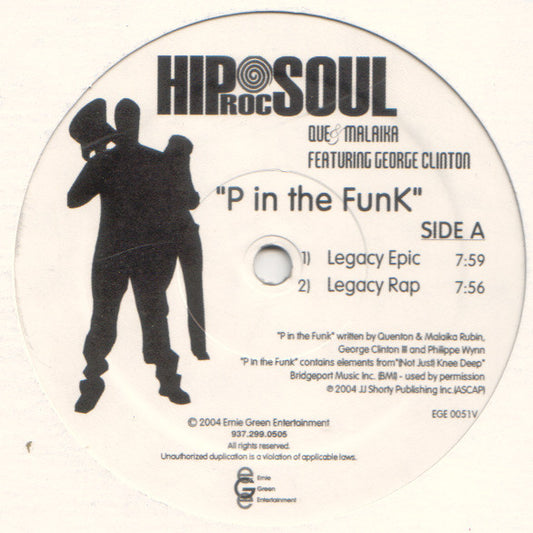 Que & Malaika Featuring George Clinton : P In The Funk (12", Single)
