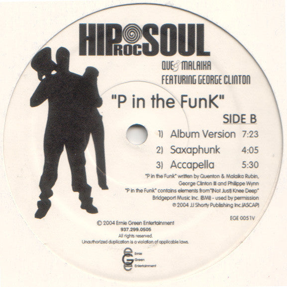 Que & Malaika Featuring George Clinton : P In The Funk (12", Single)