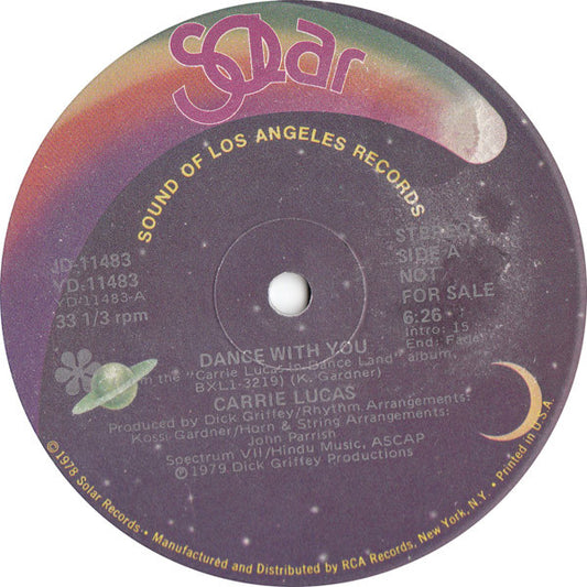 Carrie Lucas : Dance With You (12", Promo)