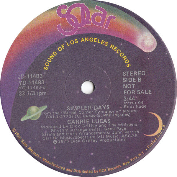 Carrie Lucas : Dance With You (12", Promo)