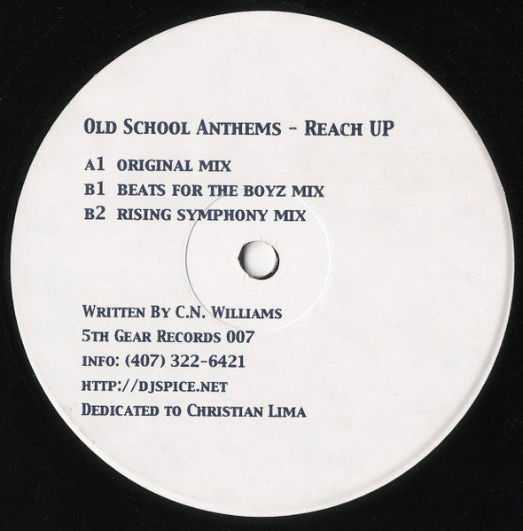 Clifford N Williams : Old School Anthems - Reach Up (12")