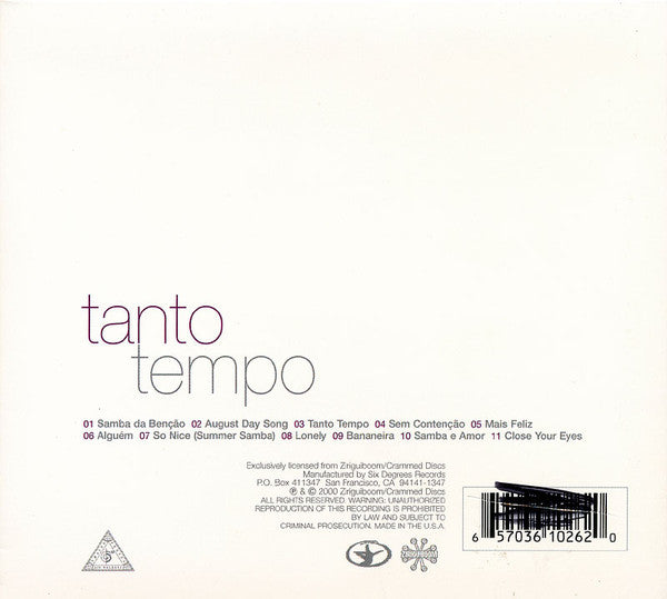 Bebel Gilberto : Tanto Tempo (CD, Album, Dig)