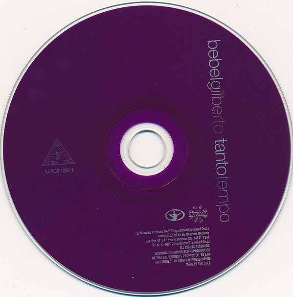 Bebel Gilberto : Tanto Tempo (CD, Album, Dig)