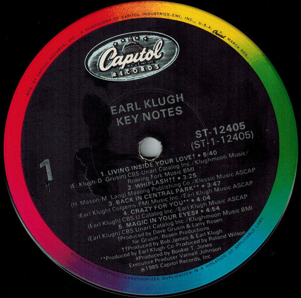 Earl Klugh : Key Notes (LP, Comp, Jac)