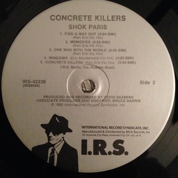 Shok Paris : Concrete Killers (LP, Album)