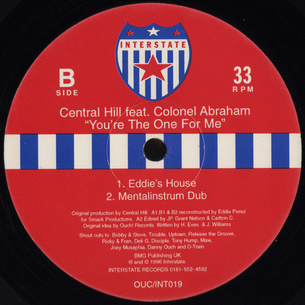 Central Hill Feat. Colonel Abrams : You're The One For Me (12")