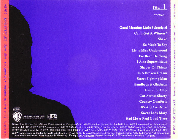 Rod Stewart : Storyteller - The Complete Anthology: 1964 - 1990 (4xCD, Comp + Box)