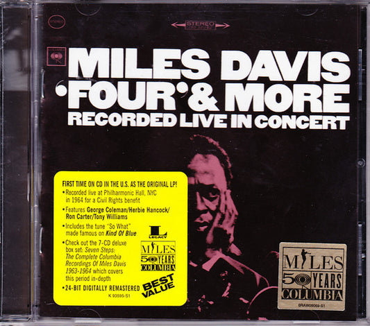 Miles Davis : 'Four' & More - Recorded Live In Concert (CD, Album, RE, RM)