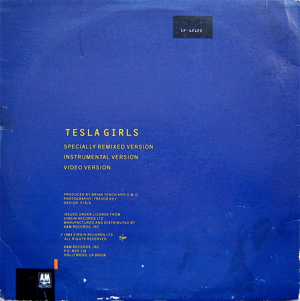 Orchestral Manoeuvres In The Dark : Tesla Girls (12", Promo)