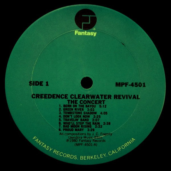 Creedence Clearwater Revival : The Concert (LP, Album, RE)