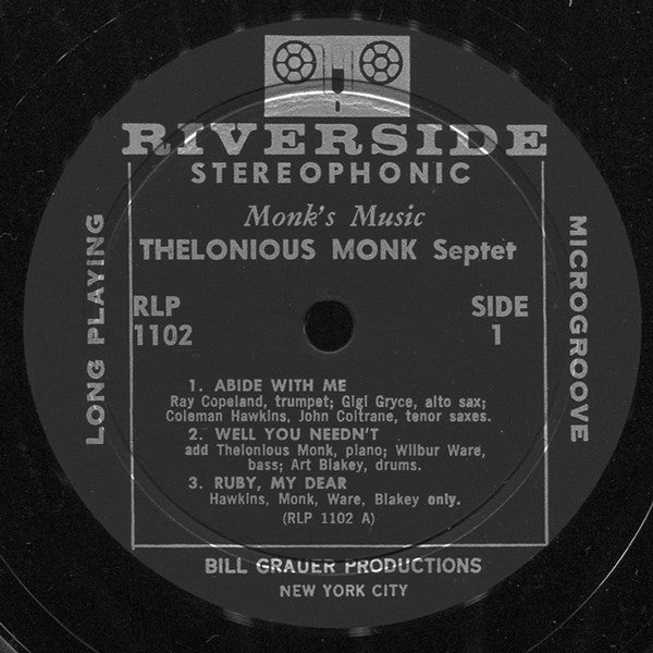 Thelonious Monk Septet : Monk's Music (LP, Album)