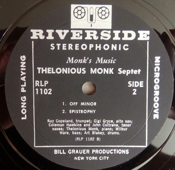 Thelonious Monk Septet : Monk's Music (LP, Album)