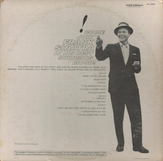 Frank Sinatra - Sinatra's Swingin' Session!!! vinyl record, LP (Very Good Plus (VG+)) | Lulo Records
