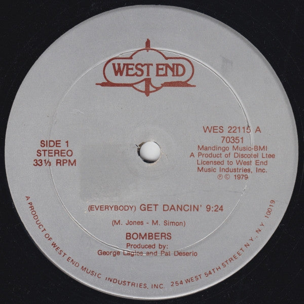 Bombers : (Everybody) Get Dancin' (12", Single)