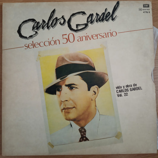 Carlos Gardel : Carlos Gardel Selección 50 aniversario (3xLP, S/Sided, Comp)
