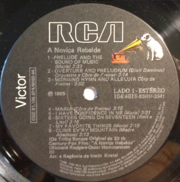 Rodgers And Hammerstein* / Julie Andrews, Christopher Plummer, Irwin Kostal : A Noviça Rebelde (Trilha Sonora Original Do Filme) (LP, Album, RE)