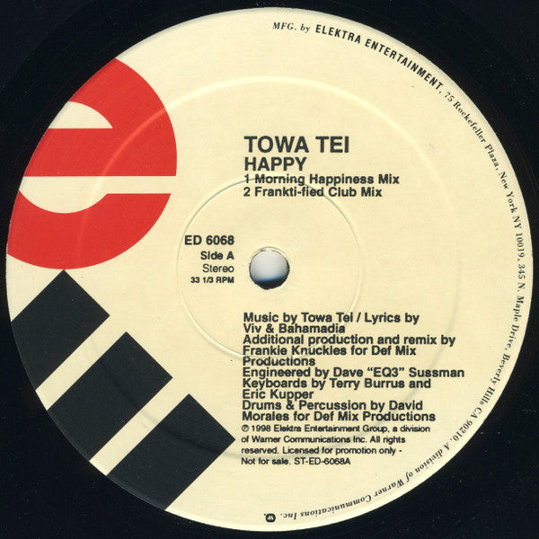 Towa Tei : Happy (2x12", Promo)