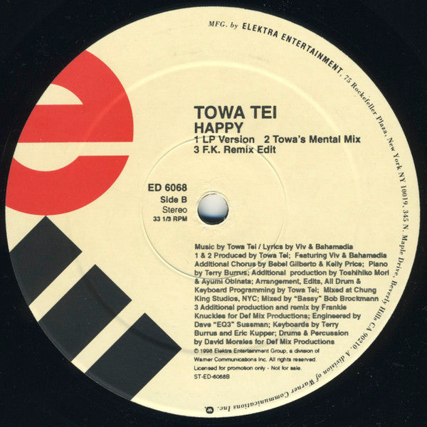 Towa Tei : Happy (2x12", Promo)