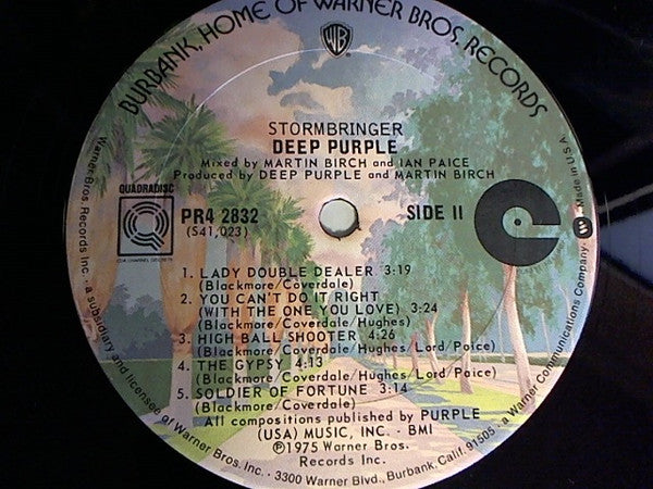 Deep Purple : Stormbringer (LP, Album, Quad)