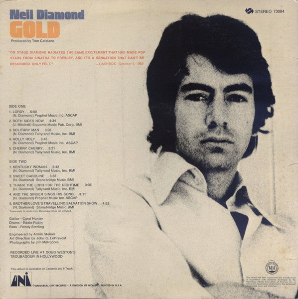 Neil Diamond : Gold (LP, Album)