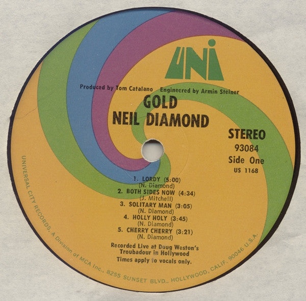 Neil Diamond : Gold (LP, Album)