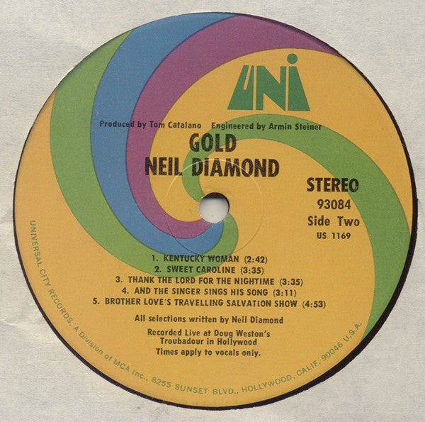 Neil Diamond : Gold (LP, Album)