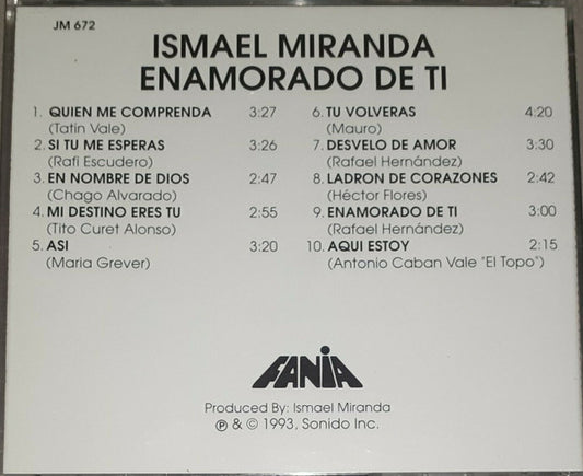 Ismael Miranda - Enamorado De Ti vinyl record, CD (Near Mint (NM or M-)) | Lulo Records