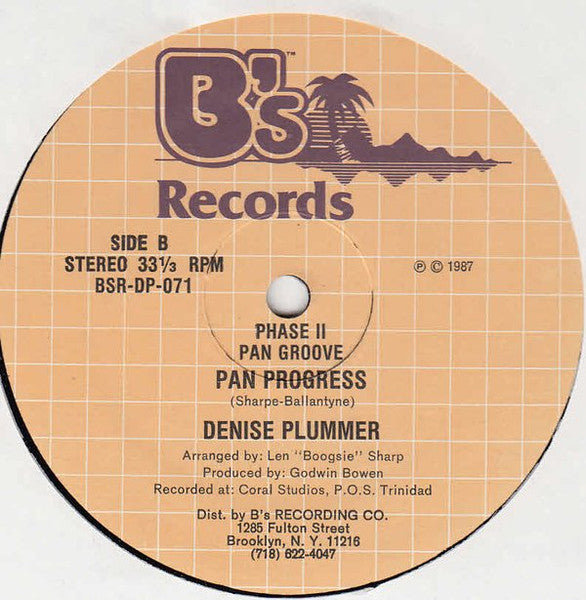 Denyse Plummer, Phase II Pan Groove : This Feeling Nice / Pan Progress (12", Single)