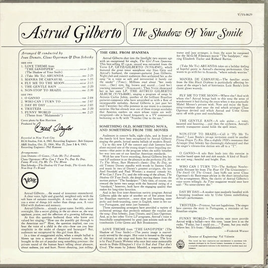 Astrud Gilberto - The Shadow Of Your Smile vinyl record, LP (Near Mint (NM or M-)) | Lulo Records