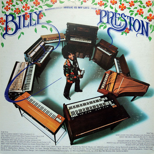 Billy Preston : Music Is My Life (LP, Album, Mon)